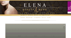 Desktop Screenshot of elena-wellness.de